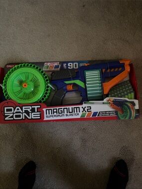 Magnum X2 Super Drum Blaster - Green & Blue